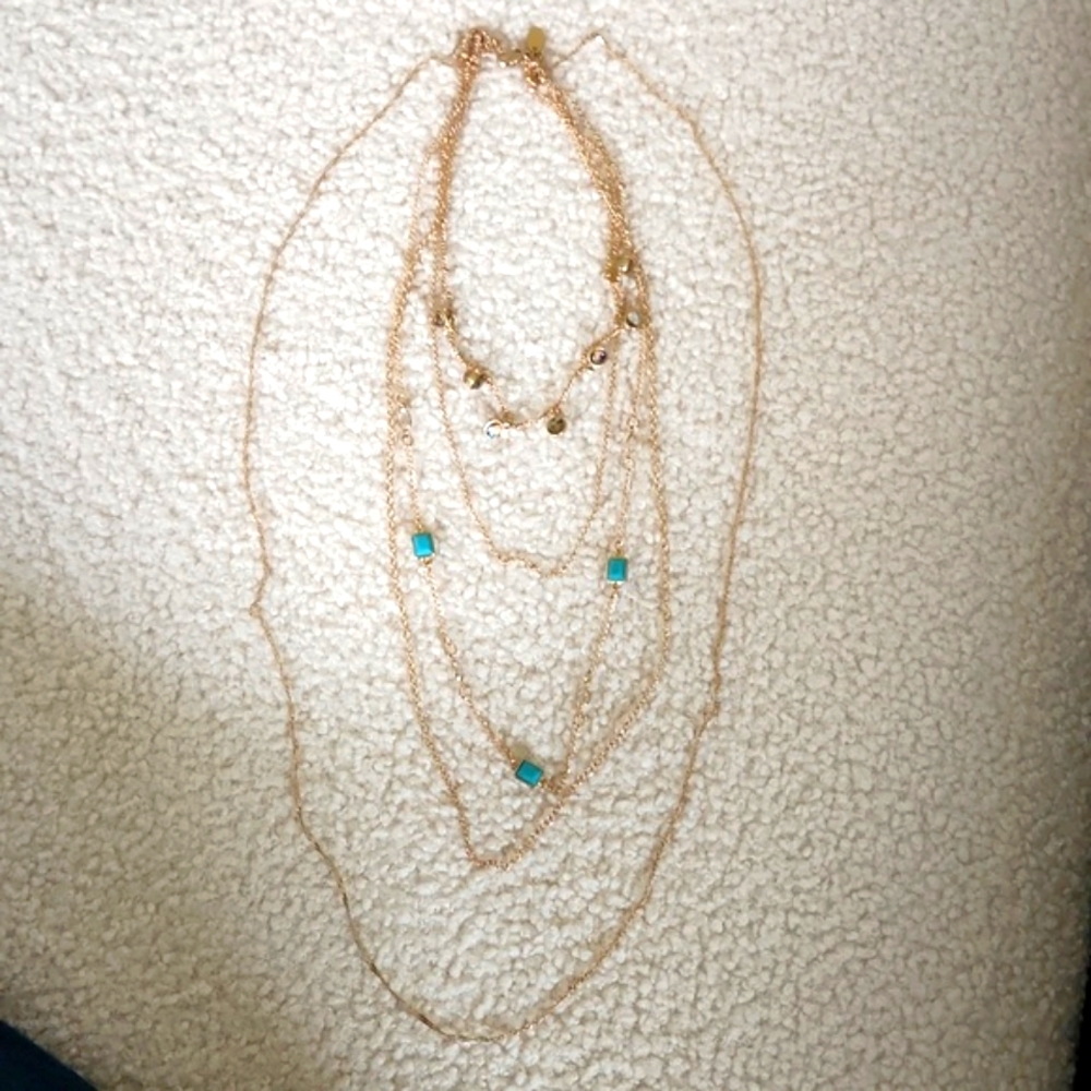 Charming Charlie Multi Chain Necklace